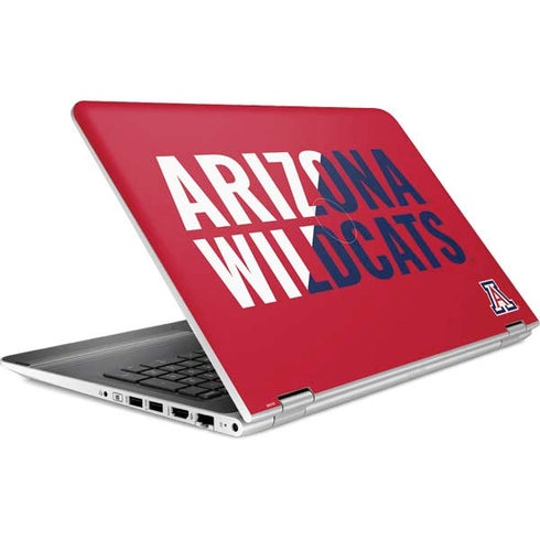 University of Arizona Wildcats Logo Split Red HP Pavilion Skin